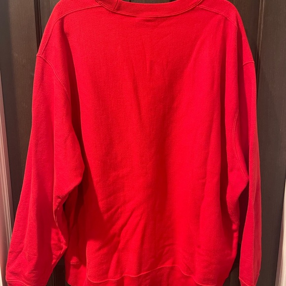 Champion Bold Red Crewneck Sweatshirt | Unisex Sweatshirts - Picture 3 of 6